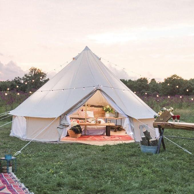 Camping Zelte mieten & vermieten - Glockenzelt 5 m Jurte Luxus Glamping Familien-Camping Baumwoll-Canvas im Freien wasserdicht in Elsdorf (Rheinland)