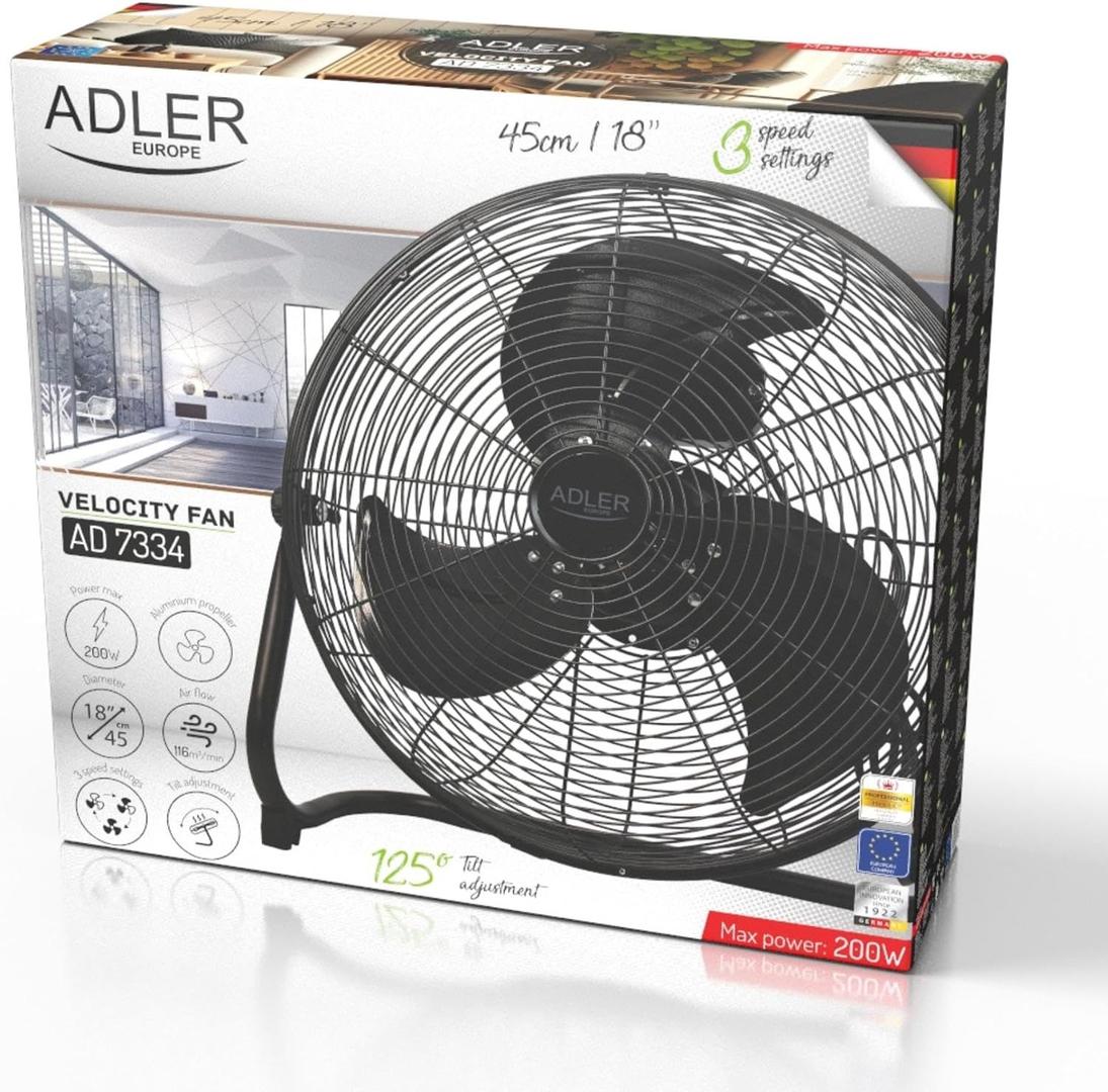 Windmaschine mieten & vermieten - Ventilator Standventilator Windmaschine 45 cm 200 W Chrom 3 Geschwindigkeiten Aluminiumflügel leise in Elsdorf (Rheinland)