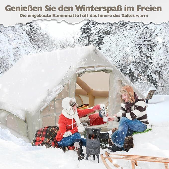 Camping Zelte mieten & vermieten - Glampingzelt aufblasbar 400 x 300 x 210 cm aufblasbares Campingzelt für 4–8 Personen großes Zelt in Elsdorf (Rheinland)
