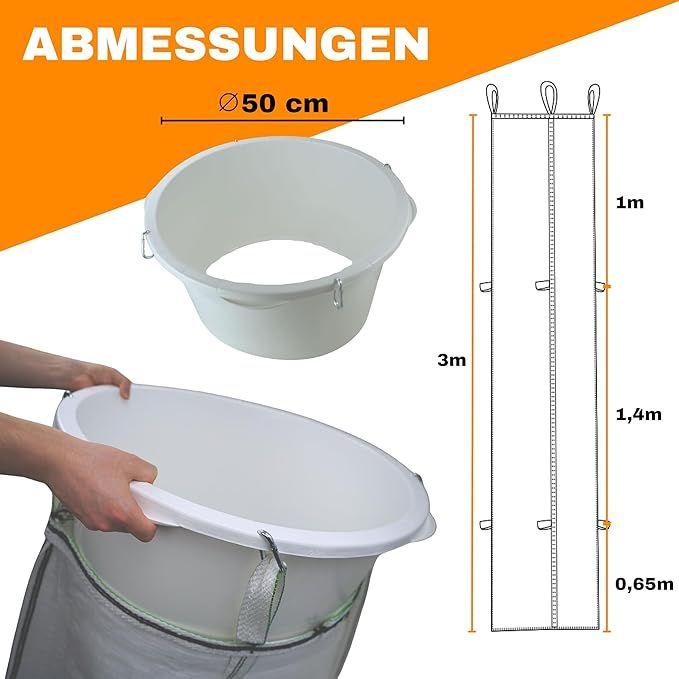 Schuttrutsche mieten & vermieten - Schuttrutsche Bauschuttrutsche Bauschuttentsorgung 6m flexibel 2x3 m Schläuche hohe Standfestigkeit in Elsdorf (Rheinland)