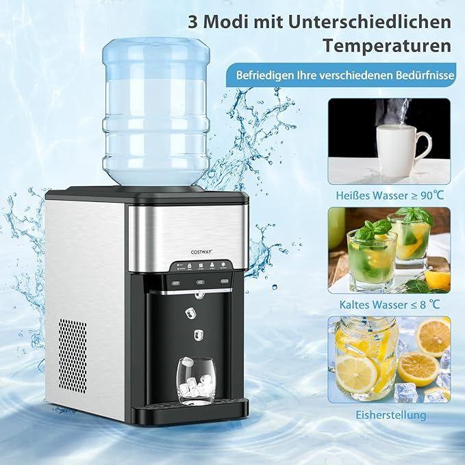 Buffetzubehör mieten & vermieten - Wasserspender 3 in 1 Eiswürfelmaschine mit Warm-/Kaltwasser Eiswürfel in 10 Minuten Eismaschine 3 L in Elsdorf (Rheinland)