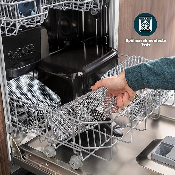 Grill & Ofen mieten & vermieten - Fritteuse 5 Liter 3270 Watt Thermostat 3 Frittierkörbe Kaltzone 6-7 Personen Grau in Elsdorf (Rheinland)