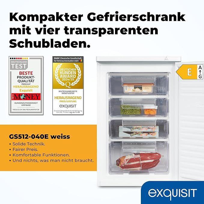 Tiefkühlgeräte mieten & vermieten - Gefrierschrank Tiefkühlschrank Tiefkühltruhe 91 l minus -18°C mit 4 Schubladen 4 Sterne-Gefrierfach in Elsdorf (Rheinland)