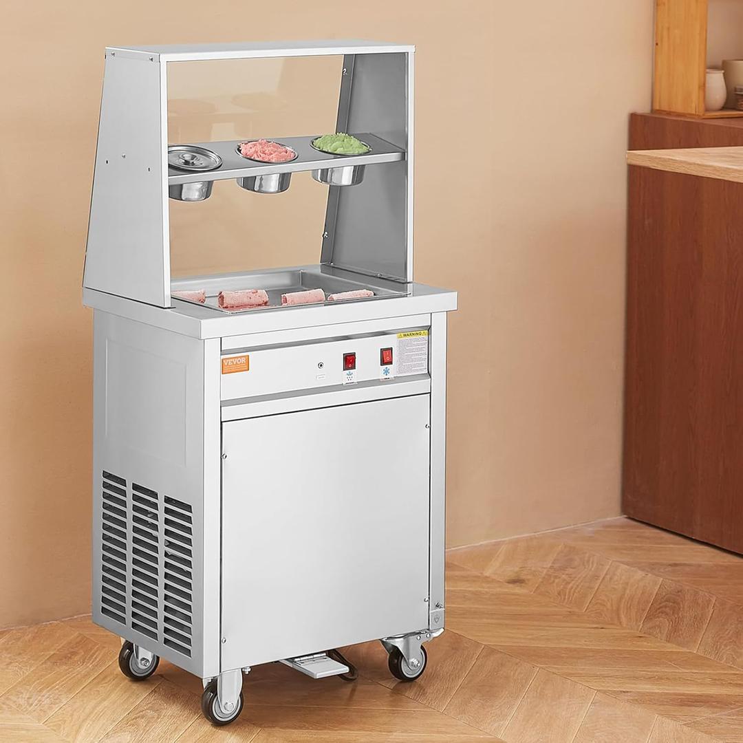 Softeismaschine mieten & vermieten - Eismaschine zum Frittieren Eisbereiter von Eisrollen quadratische 14 x 14 Zoll große Pfanne in Elsdorf (Rheinland)
