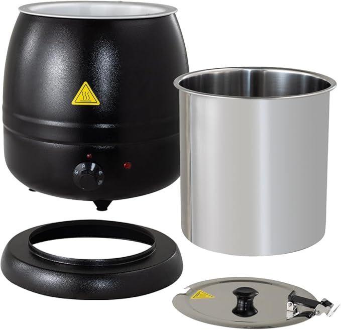 Koch- & Backgeräte mieten & vermieten - Suppentopf Topf Kochtopf Soßentopf elektrisch bis 95 °C 10 Liter schwarz Gastronomiebedarf in Elsdorf (Rheinland)