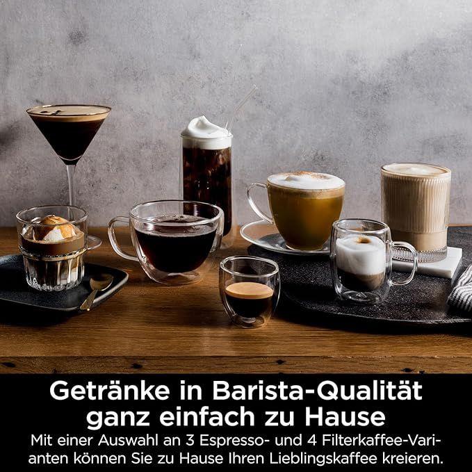 Kaffeemaschinen mieten & vermieten - Ninja Kaffeeautomat Luxe 3-in-1-Kaffeemaschine mit Mahlwerk und Aufschäumer für Latte Cappuccino in Elsdorf (Rheinland)
