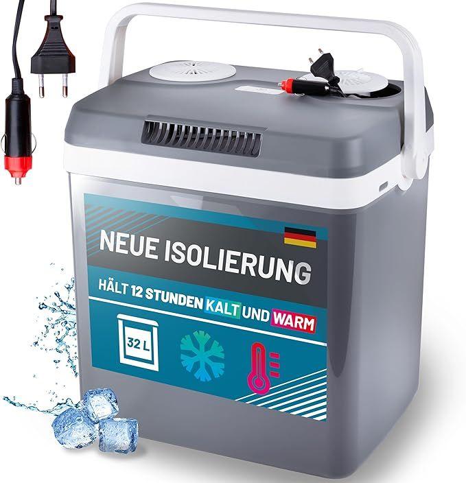 Campingzubehör mieten & vermieten - Kühlbox 32L elektrisch 12V + 230V Kühlen und Heizen elektrische Kühlbox Thermoelektrische Kühlbox in Elsdorf (Rheinland)