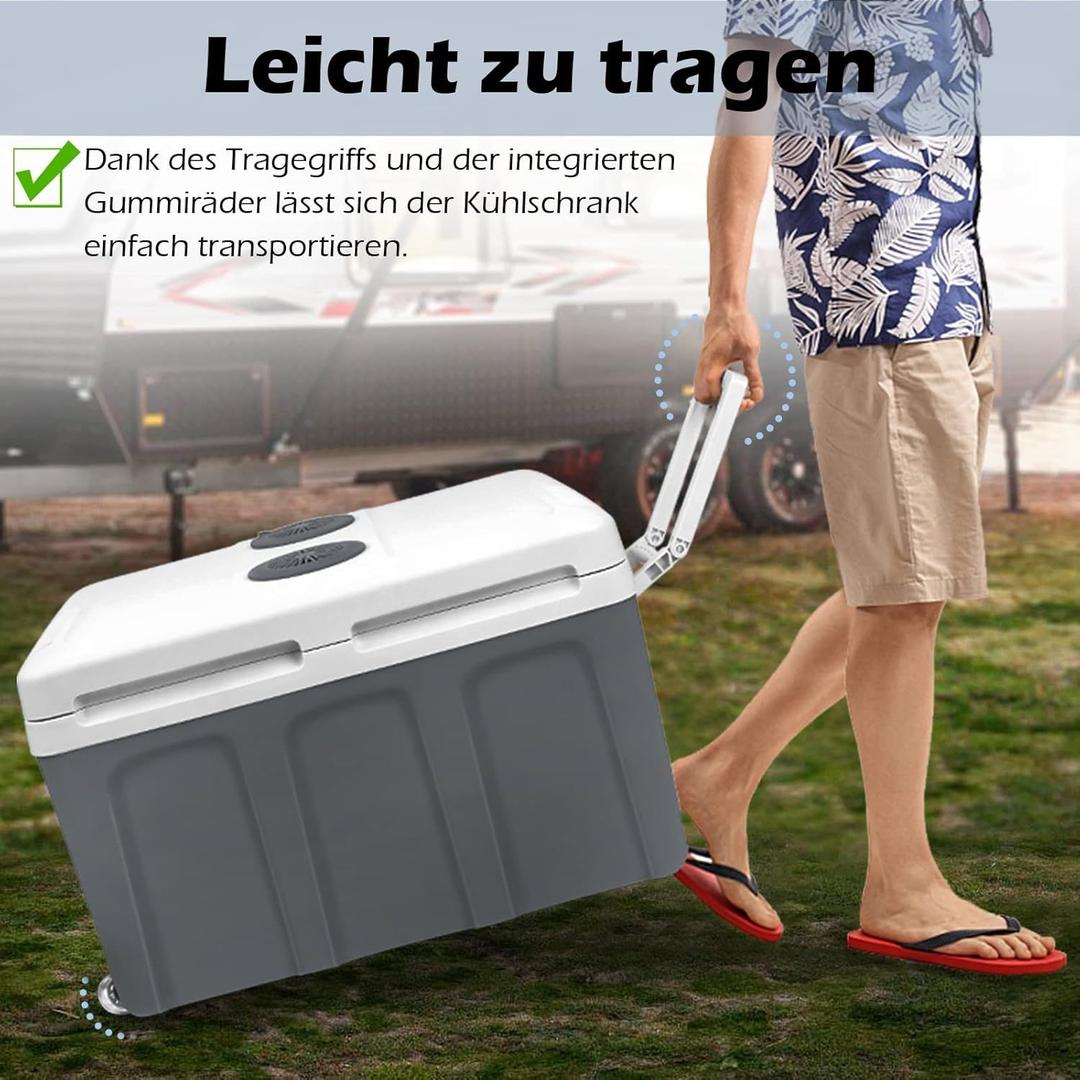 Campingzubehör mieten & vermieten - Kühlbox 48 L mit Rollen tragbarer Mini Kühlschrank 12V 220V thermoelektrische Kühlbox mit Kühl- und in Elsdorf (Rheinland)