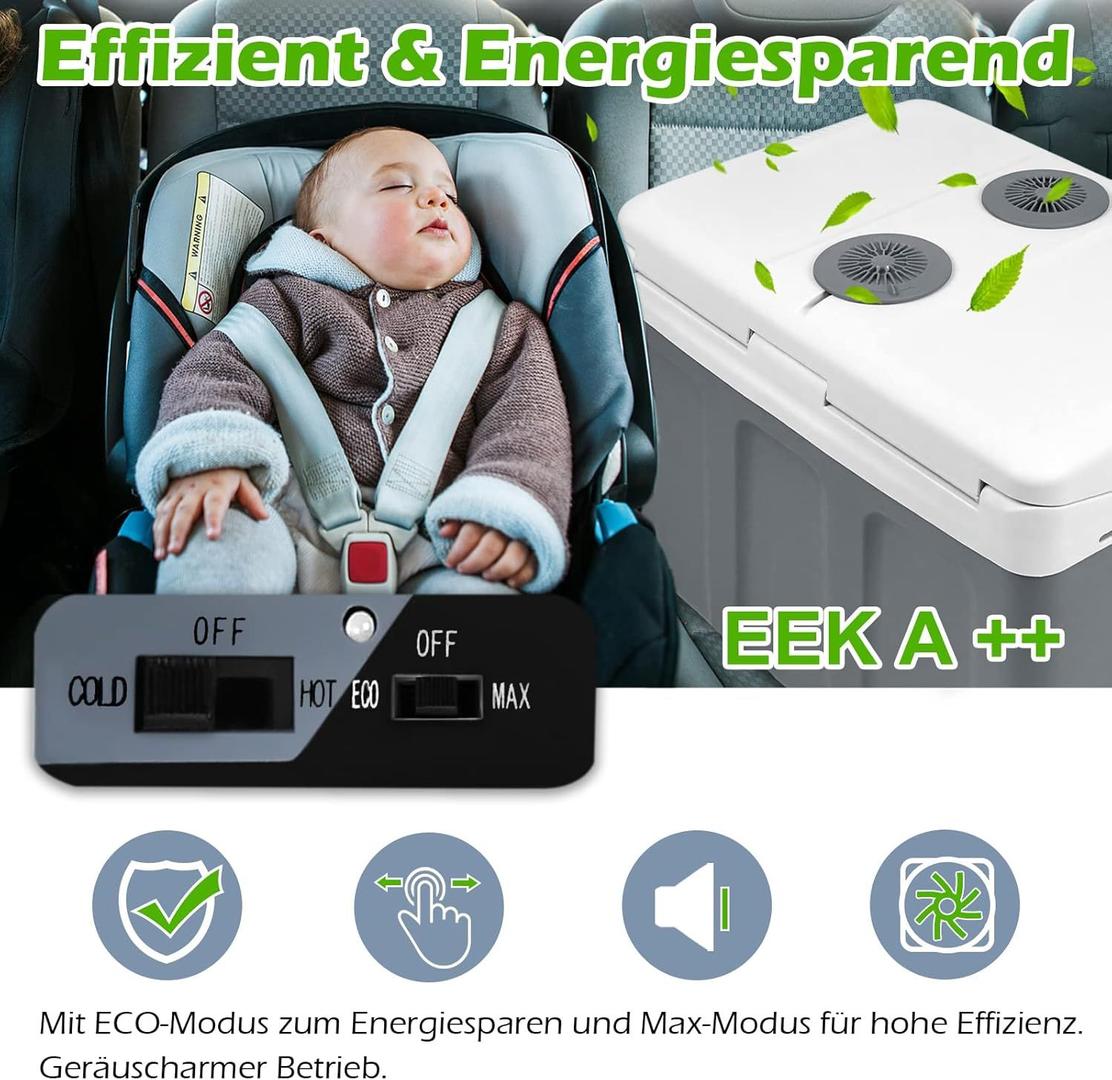 Campingzubehör mieten & vermieten - Kühlbox 48 L mit Rollen tragbarer Mini Kühlschrank 12V 220V thermoelektrische Kühlbox mit Kühl- und in Elsdorf (Rheinland)