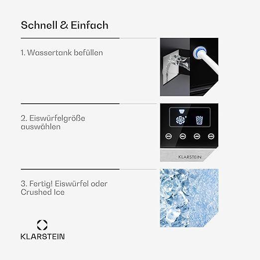 Eiswürfelmaschine mieten & vermieten - Eiswürfel-Maschine Mini-Eiswürfelmaschine 1,8 L Eiswürfelbereiter Crushed Ice und Bullet Ice in Elsdorf (Rheinland)