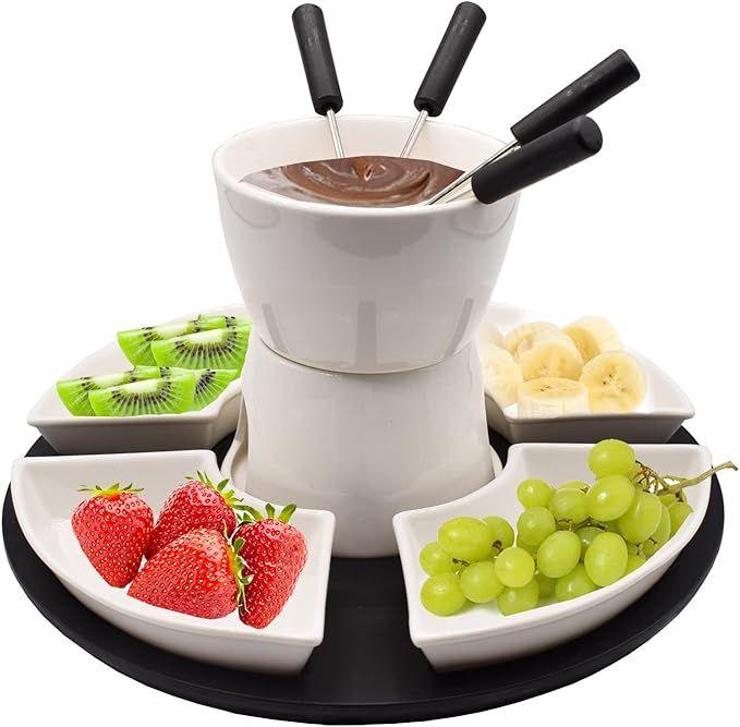 Koch- & Backgeräte mieten & vermieten - Fondue-Set Schokoladenfondue Käsefondue Schokoladenschmelze Käseschmelze 11-teilig in Elsdorf (Rheinland)