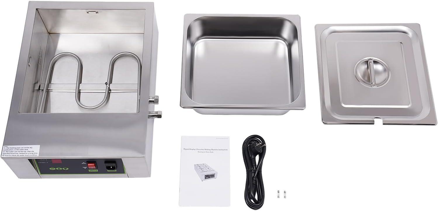 Koch- & Backgeräte mieten & vermieten - Schokoladenschmelztopf 1000 Watt 0-95 °C einstellbar kommerzieller 8kg Schokoladenbrunnen Wasserbad in Elsdorf (Rheinland)