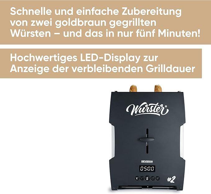 Grill & Ofen mieten & vermieten - Wurstbräter Wurstgrill Wurstmaschine Wurstmaker schwarz abnehmbare Wurstablage [Energieklasse B] in Elsdorf (Rheinland)