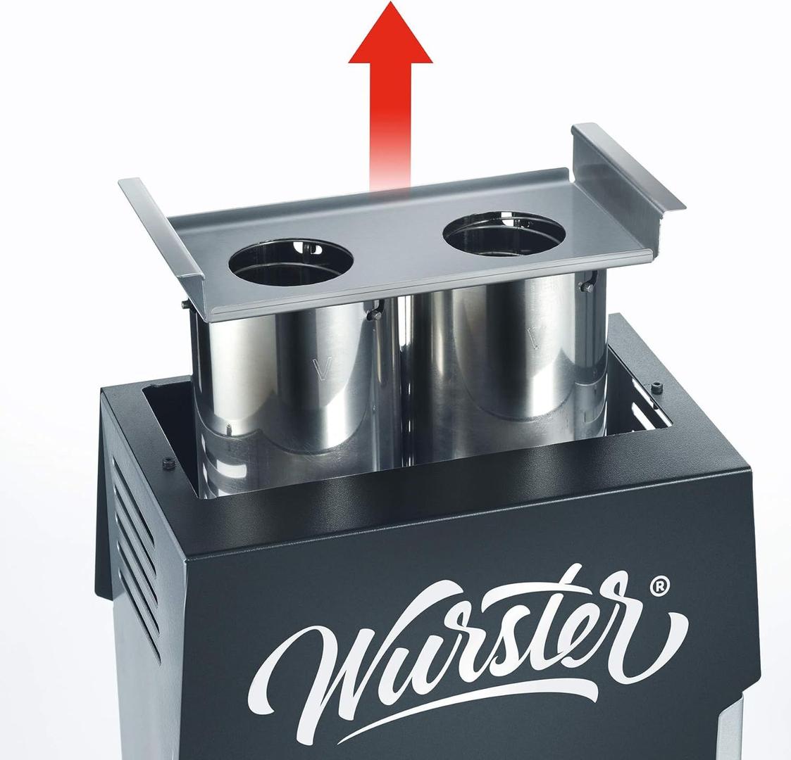 Grill & Ofen mieten & vermieten - Wurstbräter Wurstgrill Wurstmaschine Wurstmaker schwarz abnehmbare Wurstablage [Energieklasse B] in Elsdorf (Rheinland)