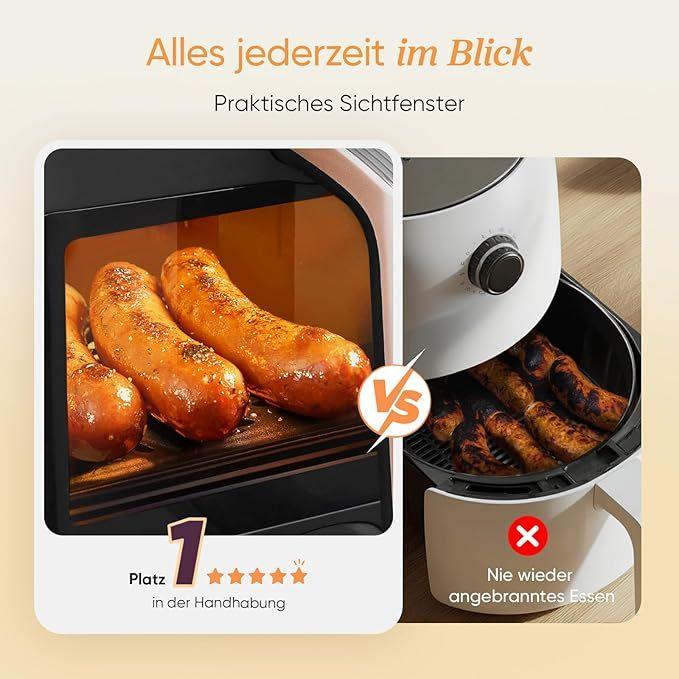 Grill & Ofen mieten & vermieten - Heißluftfritteuse gold 2 Fächer 6-in-1 Dual Zone XXL 8,5 L zwei Kammern mit Sichtfenster in Elsdorf (Rheinland)