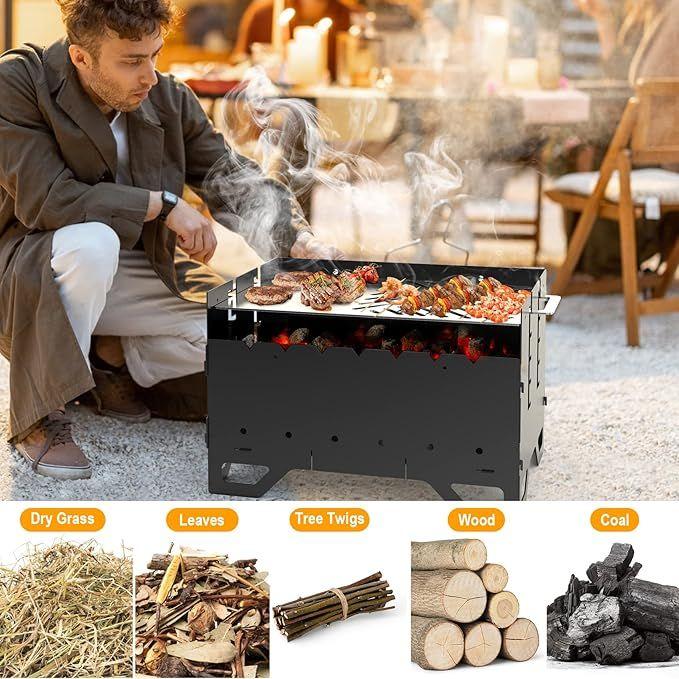 Grill & Ofen mieten & vermieten - Schaschlinkgrill mobiler Mangal Holzkohlegrill BBQ mit Plancha-Grillplatte und 7 Spießen 2-in-1 in Elsdorf (Rheinland)