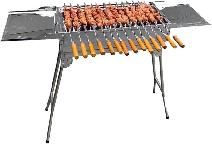 Grill & Ofen mieten & vermieten - Standgrill Schaschlikgrill Family Grill klappbaren Füßen Döner- und BBQ Holzkohlegrill Säulengrill in Elsdorf (Rheinland)