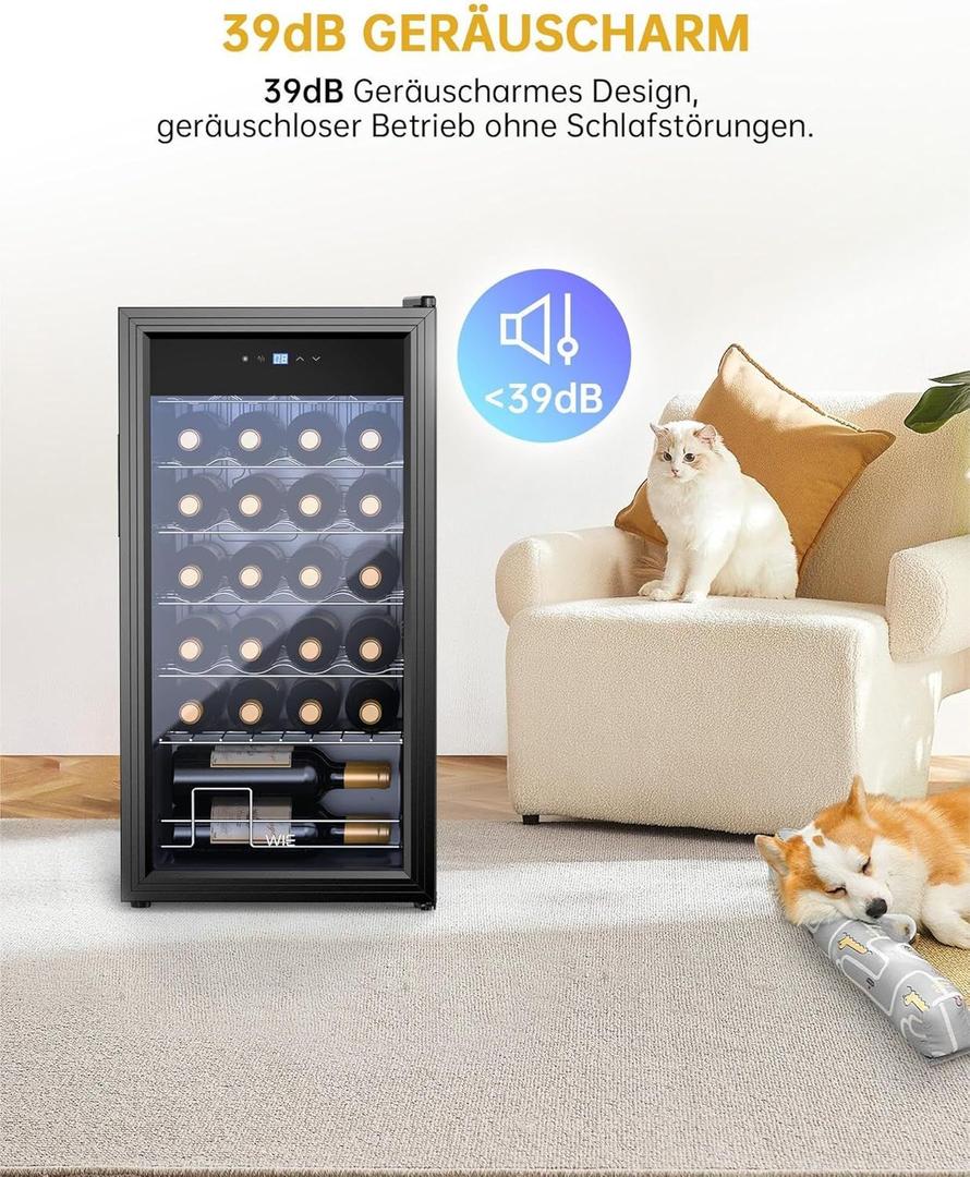 Kühlschrank mieten & vermieten - Weinkühlschrank Weinflaschenkühlschrank Weinschrank Kühlschrank mit Glastüre 28 Flaschen 82 L in Elsdorf (Rheinland)
