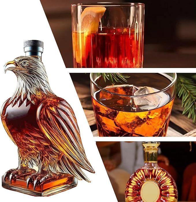 Tischdekoration mieten & vermieten - Whiskyflasche Adler Eagle Whisky-Dekanter Tischdekor Dekoration Whisky Eagle Glas-Dekanter in Elsdorf (Rheinland)