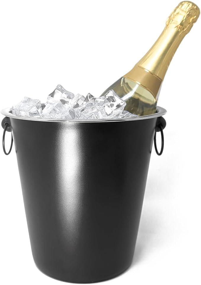 Cocktailbar mieten & vermieten - Weinkühler Sektkühler mit Griffen edles glattes schwarzes Design ideal zum Kühlen von Sekt Wein in Elsdorf (Rheinland)