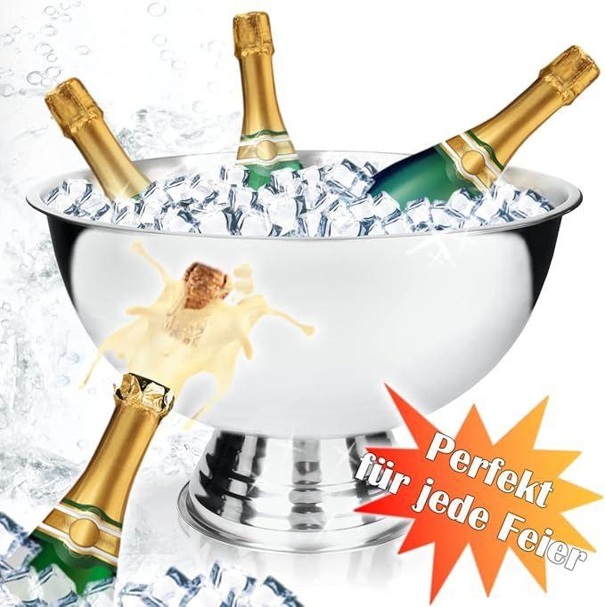 Cocktailbar mieten & vermieten - Sektschale Champagnerkühler Früchtekühler Edelstahlschale Getränkekühler Sektkühler Weinkühler in Elsdorf (Rheinland)