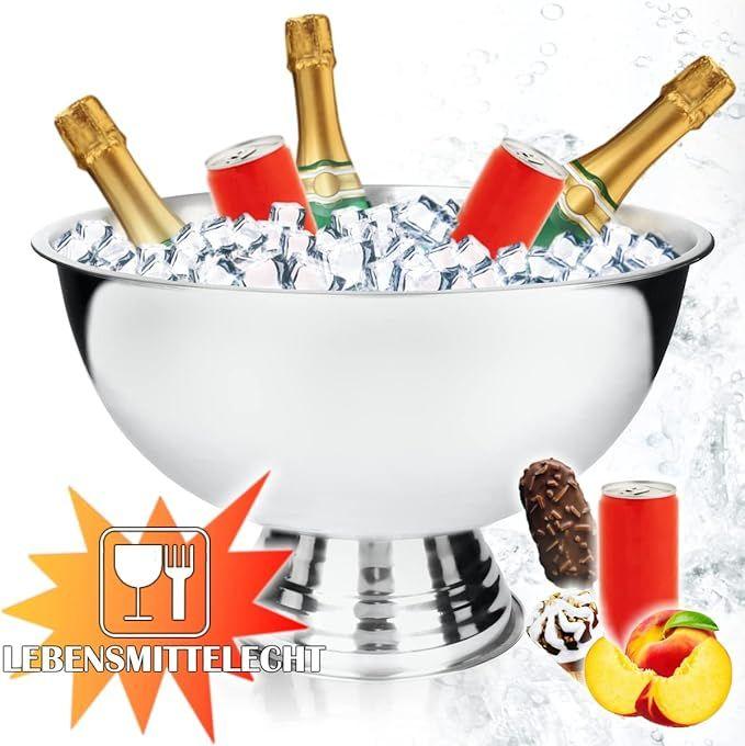 Cocktailbar mieten & vermieten - Sektschale Champagnerkühler Früchtekühler Edelstahlschale Getränkekühler Sektkühler Weinkühler in Elsdorf (Rheinland)