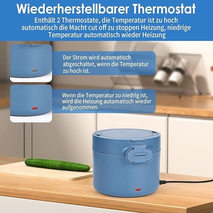 Campingzubehör mieten & vermieten - Thermobehälter 1000 ml elektrische Lunchbox Speisenwärmer Warmhaltebehälter 3 in 1 12V/24V/220V in Elsdorf (Rheinland)