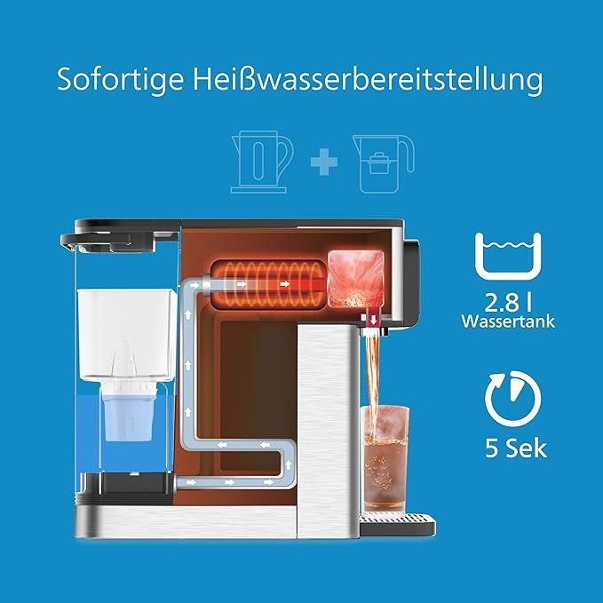 Bar Theke mieten & vermieten - Wasserstation Wasserständer Spender Wasserspender gefiltertes heißes kaltes Wasser 2,8l Fassungsvol in Elsdorf (Rheinland)