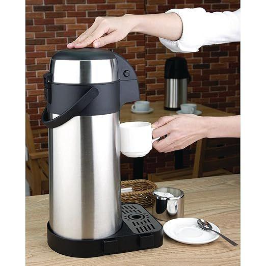 Bar Theke mieten & vermieten - Teekanne Pumpkanne Kaffeekanne Thermoskanne Isolierkanne Airpot 5L 445 x 172 mm Edelstahl Infuser in Elsdorf (Rheinland)