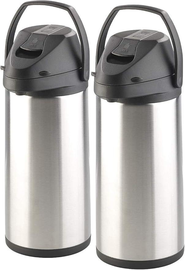Bar Theke mieten & vermieten - Vakuumisolierkanne 2 x 5 L Isolierkanne Pumpkanne 2er-Set Kaffeekanne doppelwandig mit Pumpsystem in Elsdorf (Rheinland)
