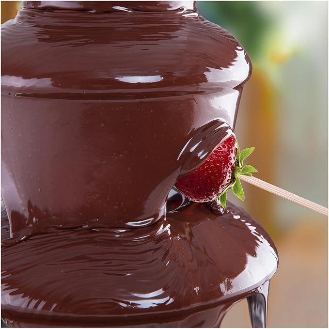 Schokobrunnen mieten & vermieten - Schokobrunnen 6 kg Schokoladenbrunnen Schokofontäne Schokolade 250 Watt 5 Etagen 30 - 110°C in Elsdorf (Rheinland)