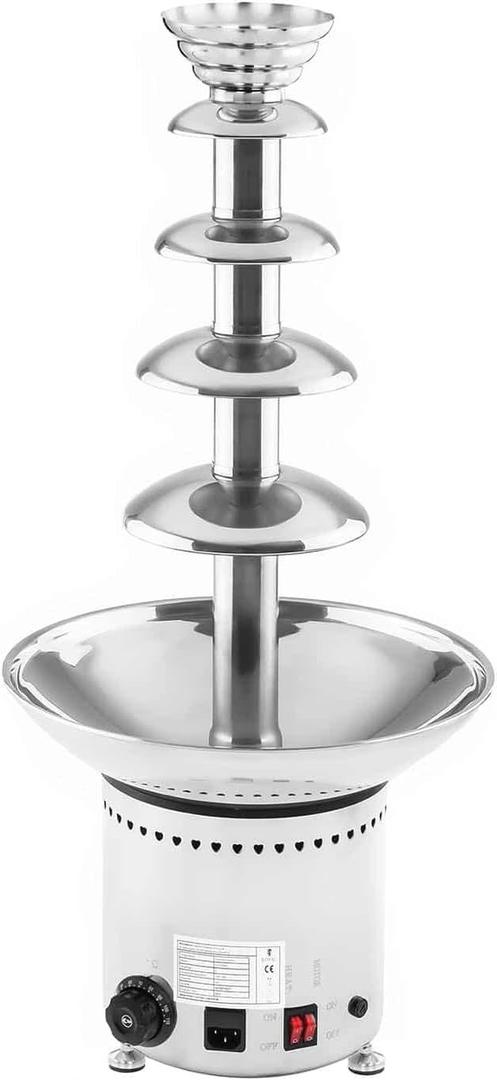 Schokobrunnen mieten & vermieten - Schokobrunnen 6 kg Schokoladenbrunnen Schokofontäne Schokolade 250 Watt 5 Etagen 30 - 110°C in Elsdorf (Rheinland)