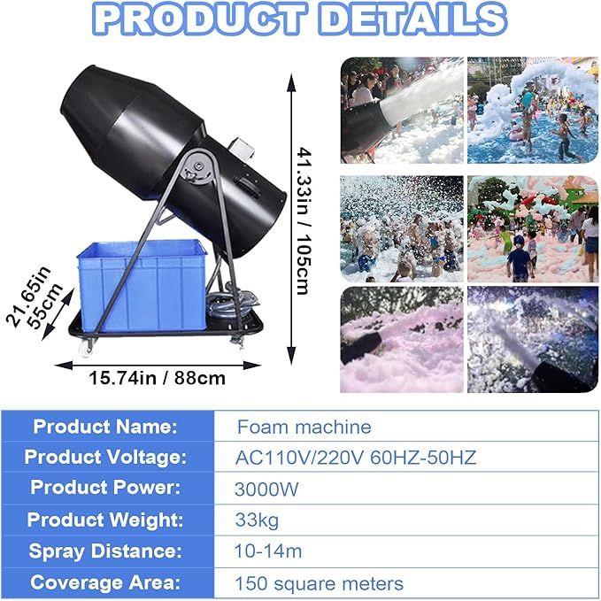 Schaummaschine mieten & vermieten - Party-Schaummaschine Schaummaschine 3000 Watt 10 – 14 m für Partys Bühnenschaummaschine in Elsdorf (Rheinland)