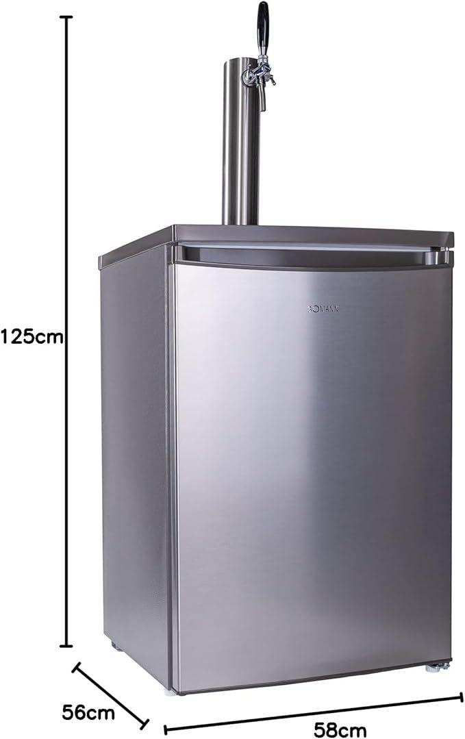 Zapfanlage mieten & vermieten - Zapfanlage Bierzapfanlage Silber max. 30 L Fässer mit Zapfsäule Uhr Co² Keg Profigerät Gastro in Elsdorf (Rheinland)