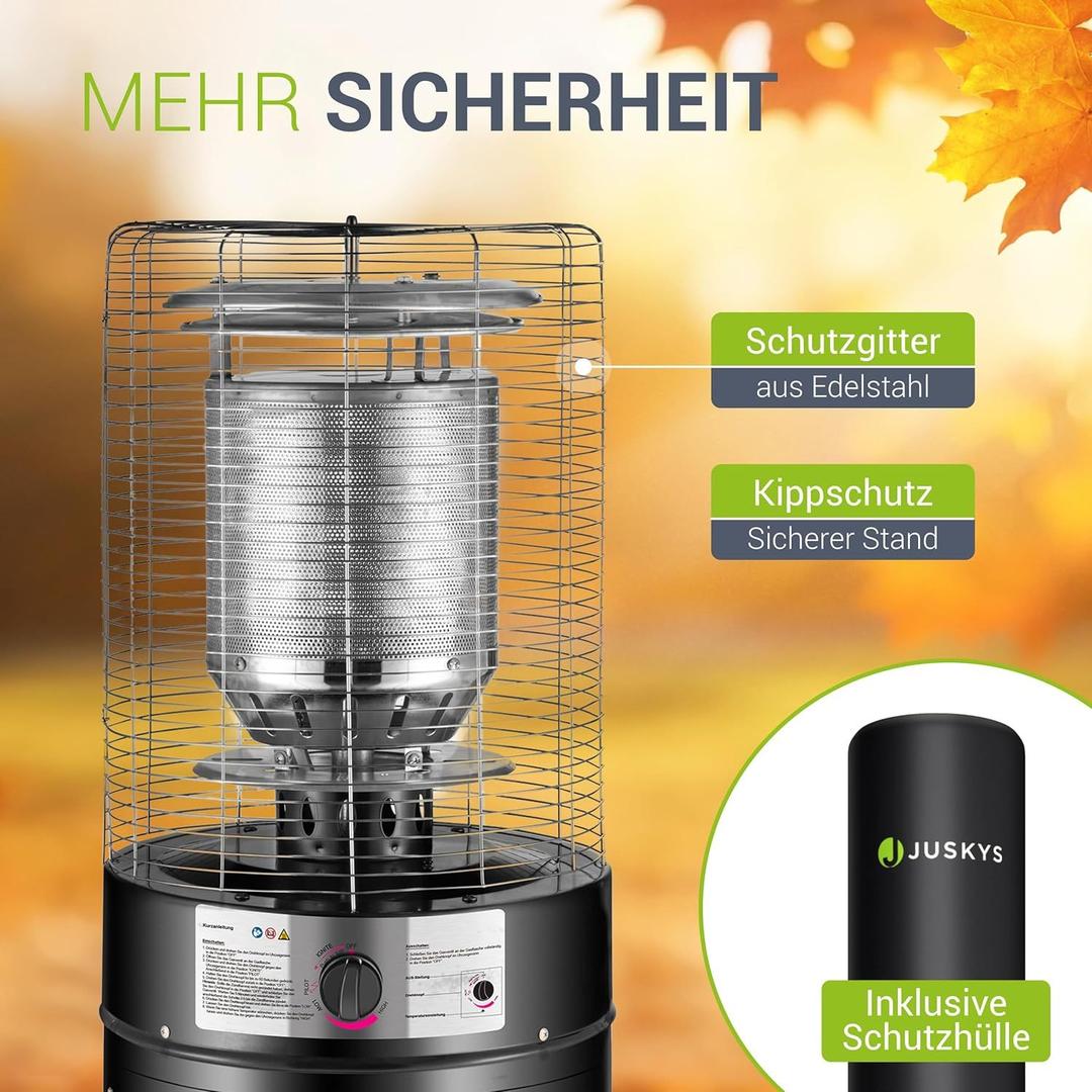 Heizstrahler & Heizpilz mieten & vermieten - Outdoor-Heizstrahler 11 kW Gasbrenner Terrassenheizer Gasbetrieb Terrasse Balkon Garten 5+11 L Gas in Elsdorf (Rheinland)