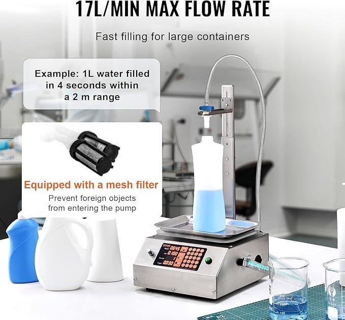 Buffetzubehör mieten & vermieten - Abfüllmaschine 17 l/min Flüssigkeitsabfüllmaschine 30–15.000 g pro Abfüllung Flaschenabfüllmaschine in Elsdorf (Rheinland)