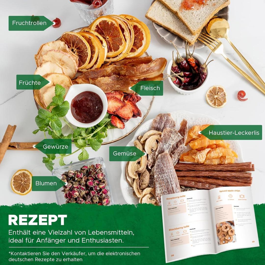 Buffetzubehör mieten & vermieten - Dörrgerät Dörrautomat trocknen Obst Früchten Gemüse u.a. Edelstahl 1000 Watt 10 Stufen mit 30-90°C in Elsdorf (Rheinland)