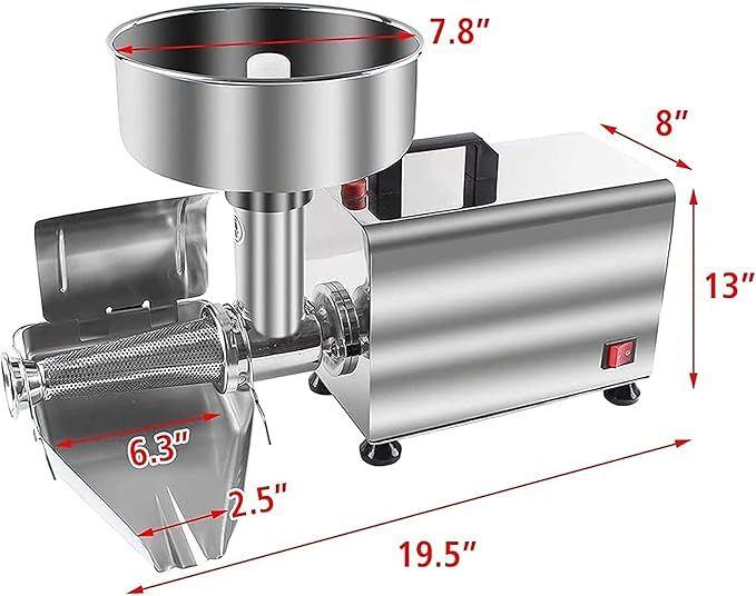 Cocktailbar mieten & vermieten - Tomatenpresse Ketchup-Maschine Soßenmaschine Tomatensieb Tomatenmühle elektrisch Edelstahl 370 W in Elsdorf (Rheinland)