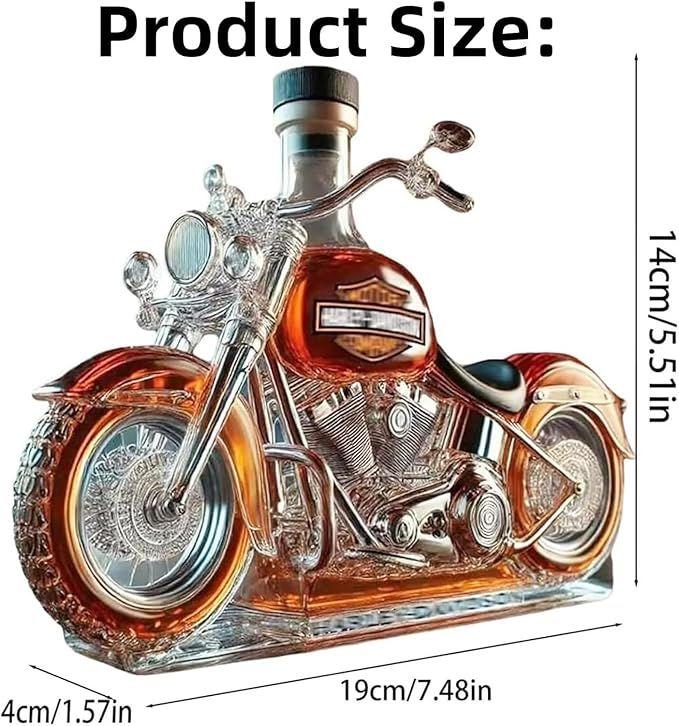 Cocktailbar mieten & vermieten - Motorrad-Whisky-Dekanter Whisky-Liebhaber Glasflasche lustige Trinkflasche Whisky Champagner Wodka in Elsdorf (Rheinland)