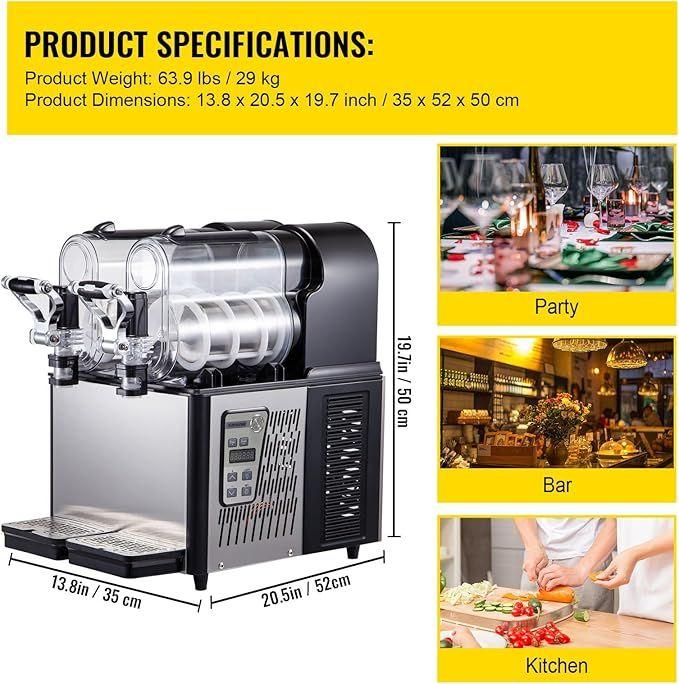 Slush Eis Maschine mieten & vermieten - Smoothie-Maschine Slusheis-Maschine 2 x 3 l elektrische Schneeschmelz-Slush-Smoothie-Maschine in Elsdorf (Rheinland)