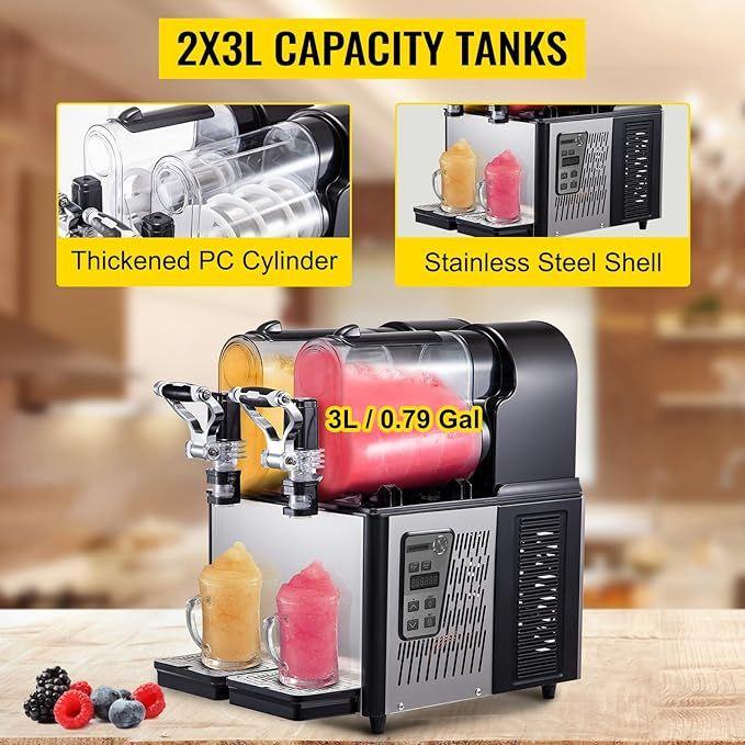 Slush Eis Maschine mieten & vermieten - Smoothie-Maschine Slusheis-Maschine 2 x 3 l elektrische Schneeschmelz-Slush-Smoothie-Maschine in Elsdorf (Rheinland)