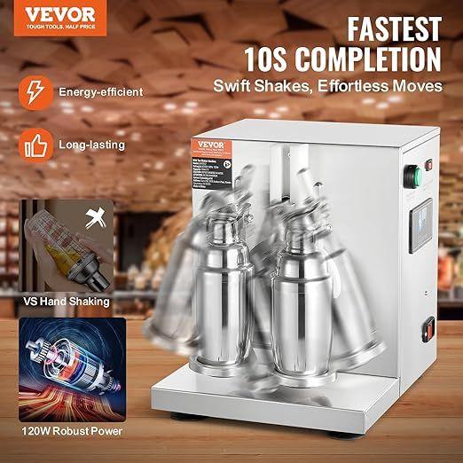 Cocktailbar mieten & vermieten - Milchshake-Mixer Milchshake-Maschine 120 Watt kommerzieller Milchtee-Shaker 0–180 s einstellbar in Elsdorf (Rheinland)