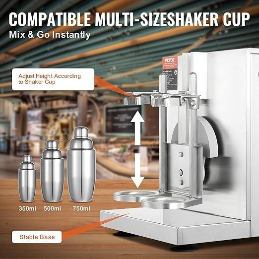 Cocktailbar mieten & vermieten - Milchshake-Mixer Milchshake-Maschine 120 Watt kommerzieller Milchtee-Shaker 0–180 s einstellbar in Elsdorf (Rheinland)