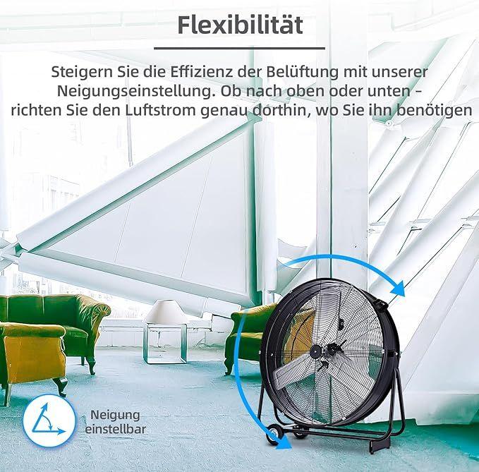 Bühne mieten & vermieten - Industrie-Windmaschine Trommelventilator Bodenventilator 75 cm (30 Zoll) 300 Watt Vollkupfermotor in Elsdorf (Rheinland)