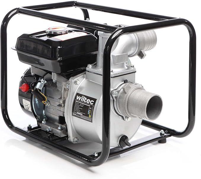 Pumpen mieten & vermieten - Benzin-Schmutzwasserpumpe 4 kW 48.000 l/h 28 m Förderhöhe Wasserpumpe Gartenpumpe mit 80 mm in Elsdorf (Rheinland)