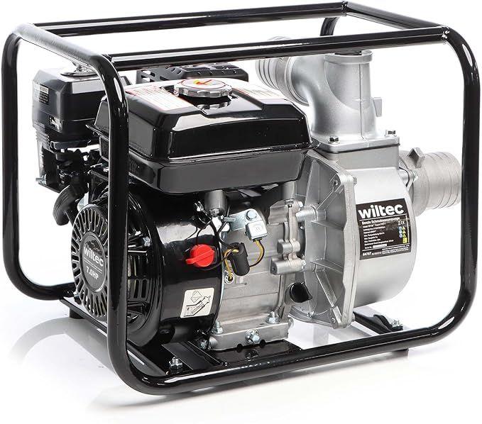 Pumpen mieten & vermieten - Benzin-Schmutzwasserpumpe 4 kW 48.000 l/h 28 m Förderhöhe Wasserpumpe Gartenpumpe mit 80 mm in Elsdorf (Rheinland)