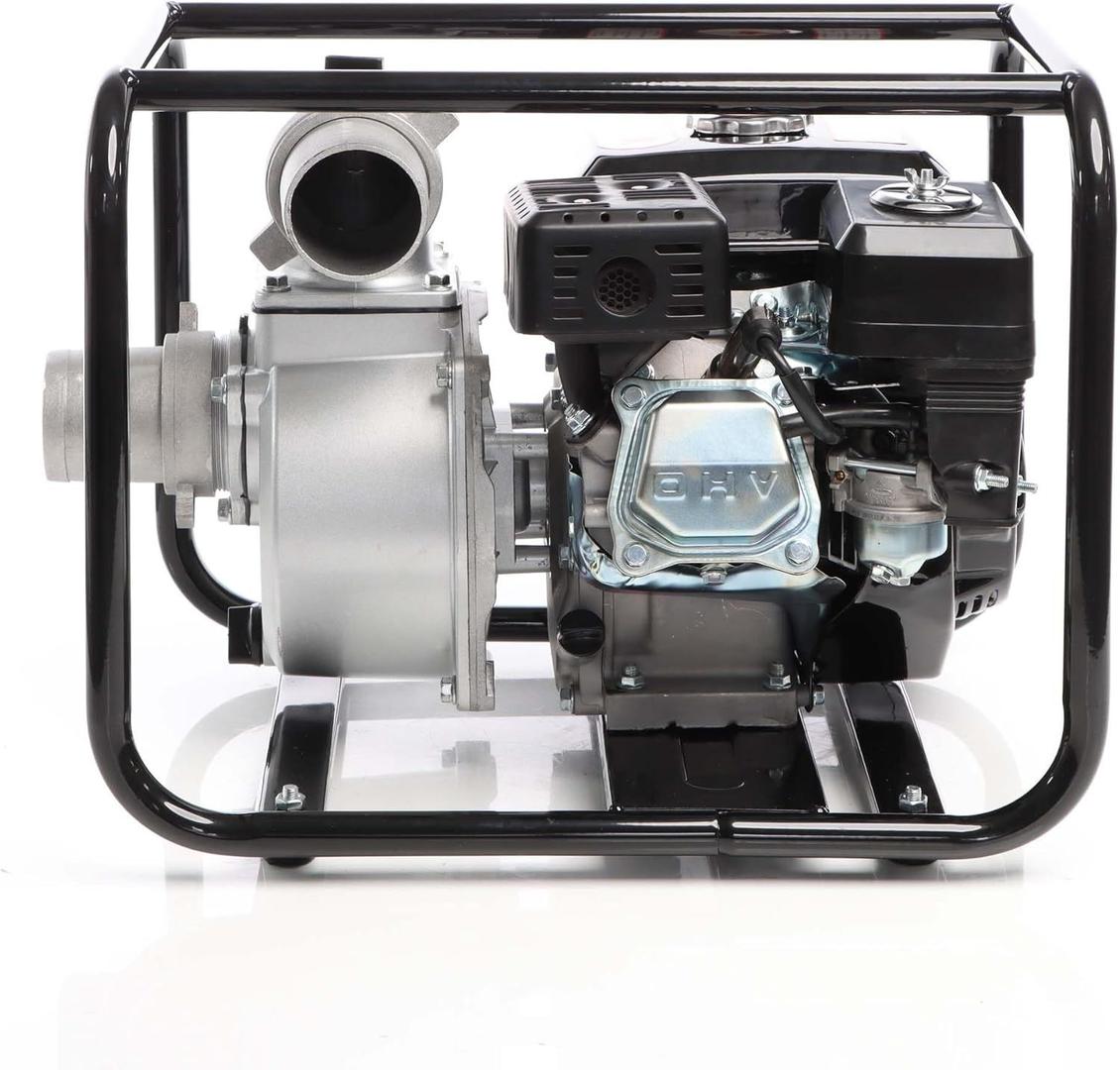 Pumpen mieten & vermieten - Benzin-Schmutzwasserpumpe 4 kW 48.000 l/h 28 m Förderhöhe Wasserpumpe Gartenpumpe mit 80 mm in Elsdorf (Rheinland)