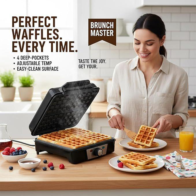 Waffeleisen mieten & vermieten - Miniwaffeleisen Waffeleisen Mini Waffeleisen Waffle Pancake Maker Maschine klassisch für 4 Waffeln in Elsdorf (Rheinland)