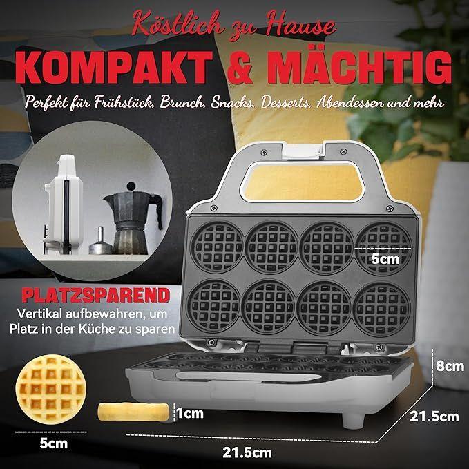 Waffeleisen mieten & vermieten - Mini-Waffelmaschine Waffeleisen kleine Waffelmaschine backt 8 x 5cm winzige Waffeln in Elsdorf (Rheinland)