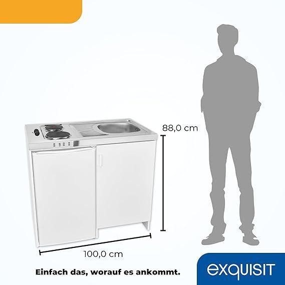 Kühlschrank mieten & vermieten - Mini-Küche Miniküche weiss Kühlschrank mit 76 l Nutzinhalt Masse-Kochfeld elektrisch 230 V in Elsdorf (Rheinland)